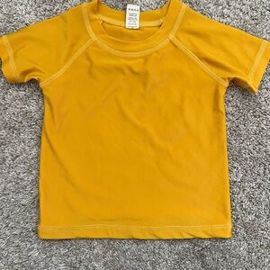 Yellow Kids Rash Guard Kate Quinn New without tags